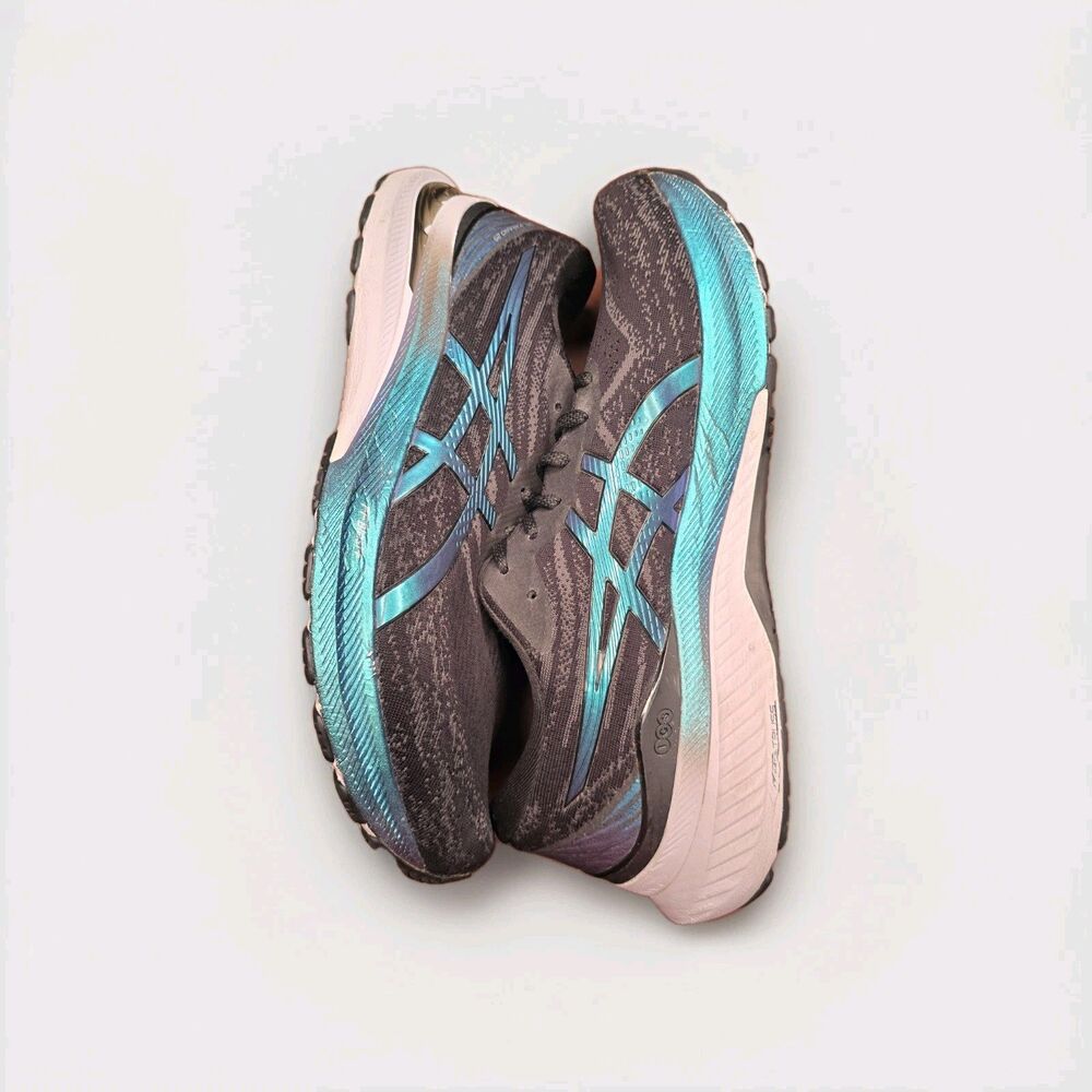 ASICS Gel Kayano 29 Shoes Mens Size 12 Metallic Black Blue Athletic Running